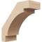 Ekena Millwork 5-inch W x 12-inch D x 12-inch H Merced Rough Cedar Woodgrain TimberThane Knee Brace, Primed BRCUR05X12X12MRCRCPR - alternate 1